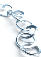 Hand made sterling silver chain