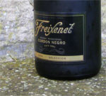 Cava Freizenet Cordon Negro bottle for recycling into glass lampwork beads