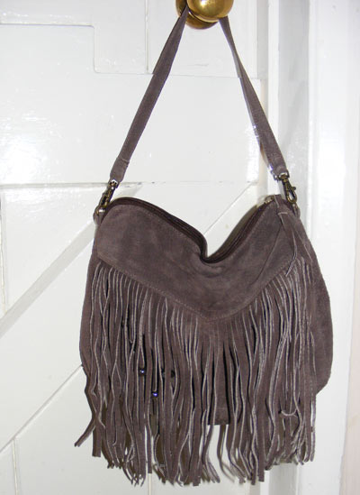 Fringed handbag
