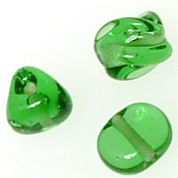 Recycled perrier bottle beads