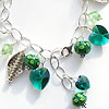 Hand made lampwork bead bracelet