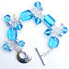 Bracelet made with handmade lampwork glass beads