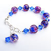 Pink Camouflage crystal bracelet