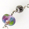 Wild mulberry hand made lampwork beads dainty bracelet